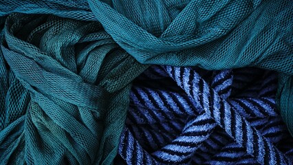 fabric and rope as an abstract background
