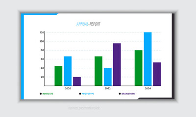 Professional business PowerPoint presentation slides template design. Infographic elements template set for web, print, annual report use for modern company profile