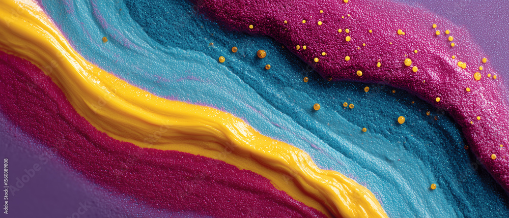 Poster vibrant colors swirl together in a stunning display of artistry showcasing rich textures and harmoni