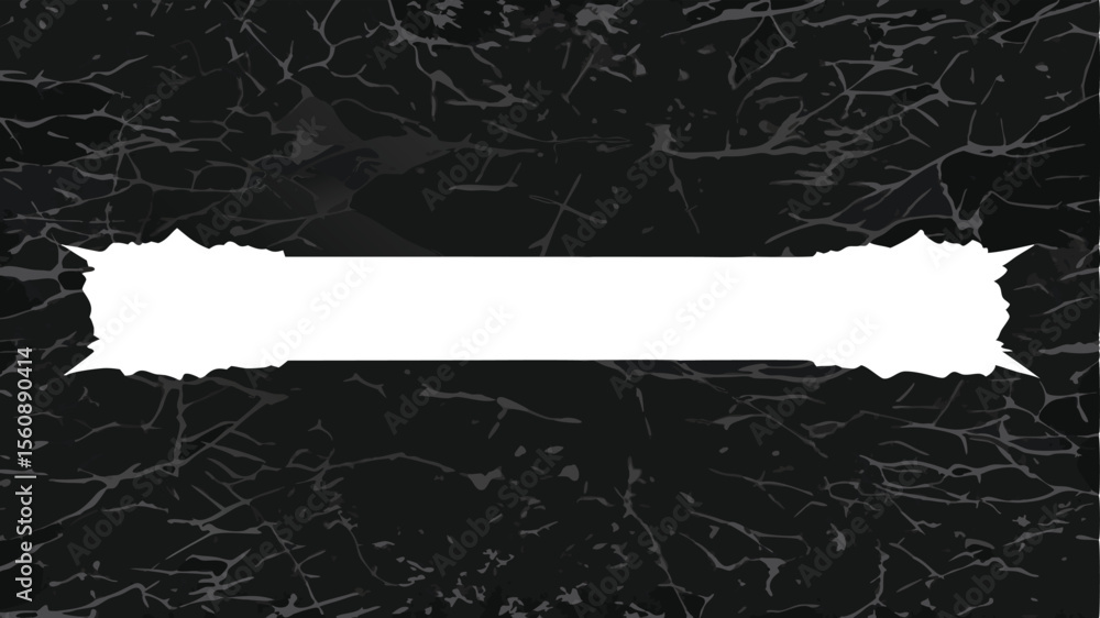 Poster abstract dark background with a textured effect and unique transparent rectangle