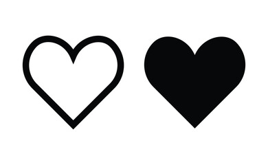 Love Symbol, Heart Icon Vector for Social Media