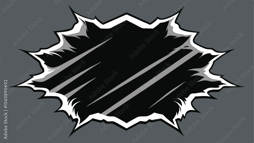 Poster abstract design illustrating a torn or shattered effect suitable for multiple applications