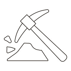 Mining tools are used to extract resources from the earth at various locations
