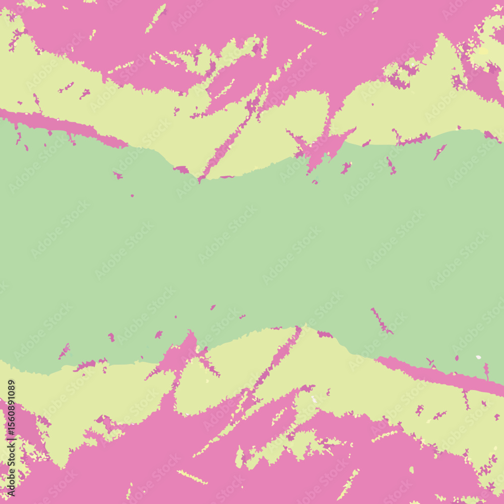 Aufkleber abstract digital art composition featuring bright color blocks and textured edges