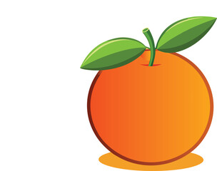 Vibrant orange fruit illustration with a glossy finish isolated on white background isolated on transparent background