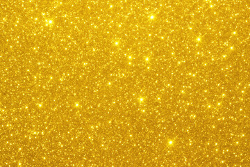 Bright Yellow Glitter Texture with Shimmering Effect for Festive and Celebratory Backgrounds