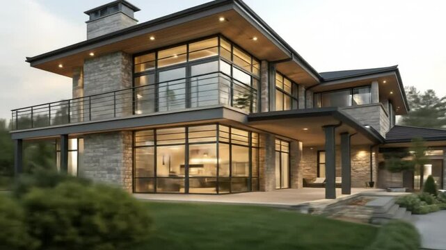 Modern luxury home design showcase: architectural inspiration for dream house exterior and landscaping