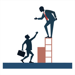 Successful businesses are the blueprint vector for pulling unsuccessful businesses towards success.