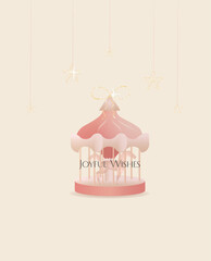 Joyful wishes greeting design card
