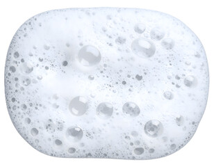 Soap foam or shampoo Soap foam texture or shampoo surface with bubble isolated with PNG transparent