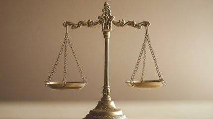 Golden scales of justice