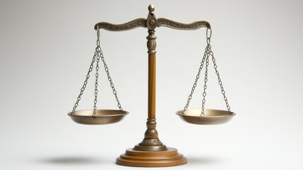 Antique bronze scale