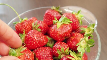 Sweet and fresh summer fruit - tasty strawberry