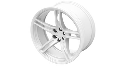 Obraz premium white wheel rim isolated on white background , transparent png 