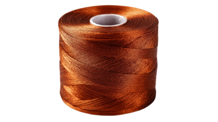 A spool of  thread for spinning, isolated on a white background , transparent png 