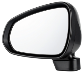 a motorcycle rearview mirror isolated on white background