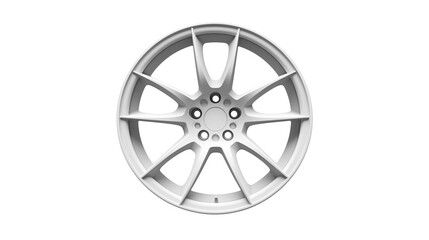 white wheel rim isolated on  white background , transparent png 