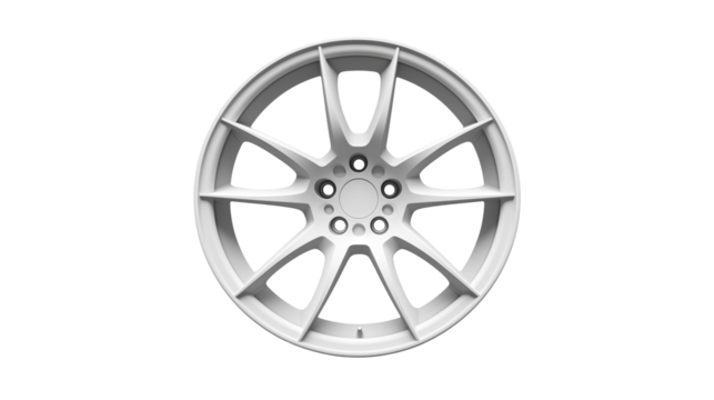 white wheel rim isolated on  white background , transparent png 