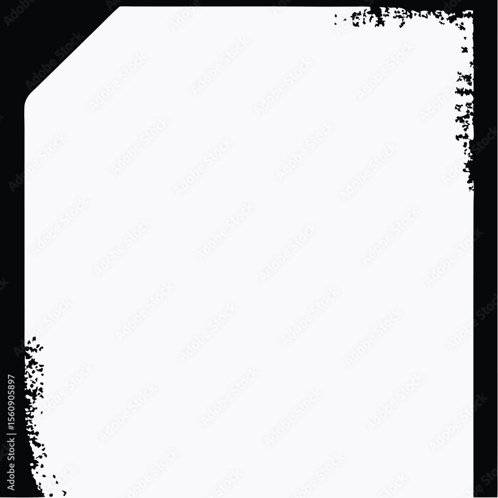 Poster grunge design element with transparent background ready for various creative projects