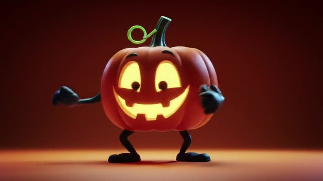 Celebre o Dia das Bruxas com esta ab&oacute;bora laranja, uma lanterna outonal entalhada e assustadora, s&iacute;mbolo de celebra&ccedil;&atilde;o em um fundo escuro.