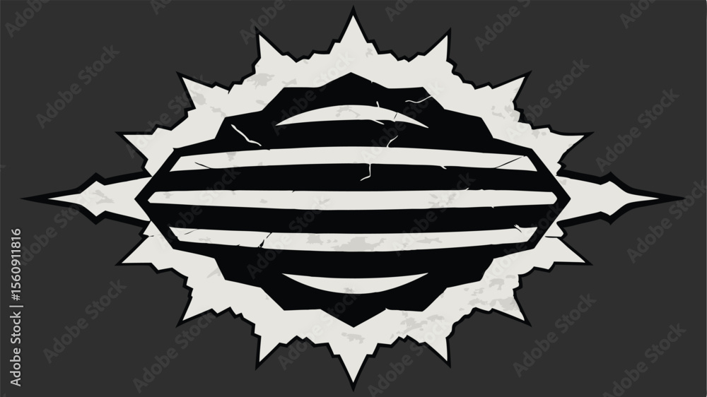 Poster torn paper reveal graphic with transparent background for versatile design projects