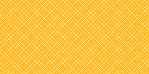 Ice cream cone background, waffle seamless vector pattern design, wafer texture illustration