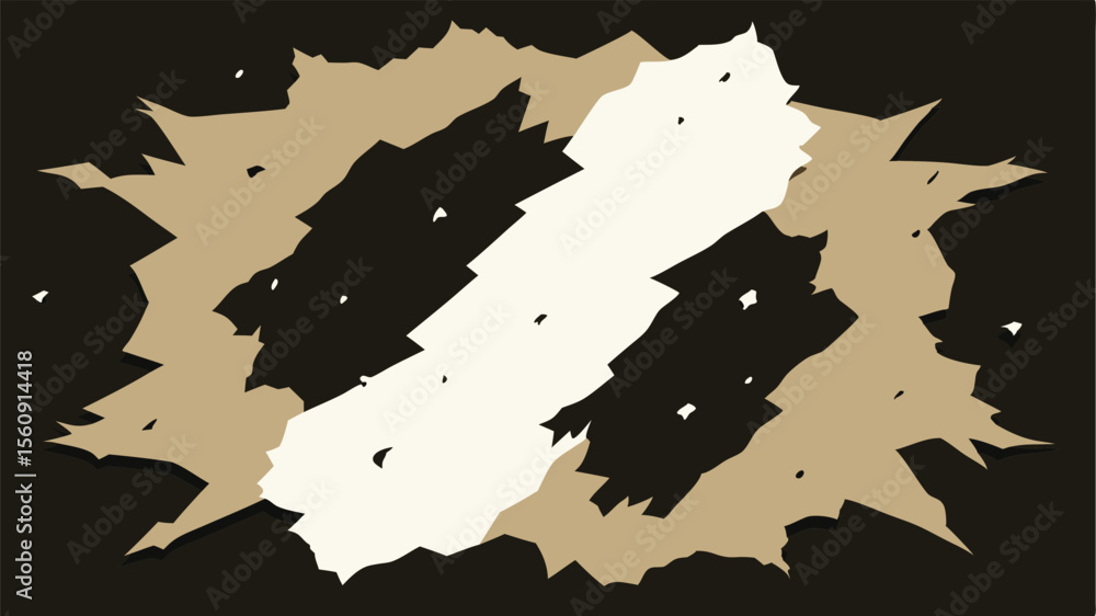 Aufkleber abstract artistic geometric design in earthy tones with transparency for versatile use