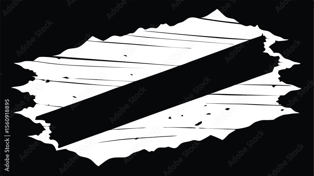 Poster abstract black and white shape design element with transparency suitable for projects