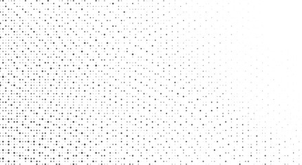Abstract pattern of varying-sized black dots on a white background