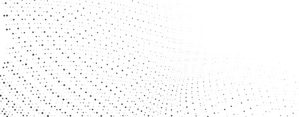 Minimal Black Dots Wave Abstract Background for Website Banner Design Modern Digital Art