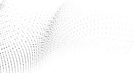 Dynamic Mesh Dot Wave Flow Background for Website Banner or Landing Page Design