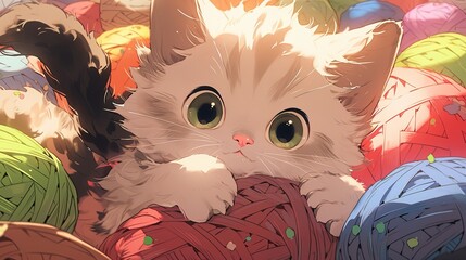 Kitten playing
