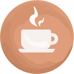 Coffee Cup Icon Vector, National Cappuccino Day