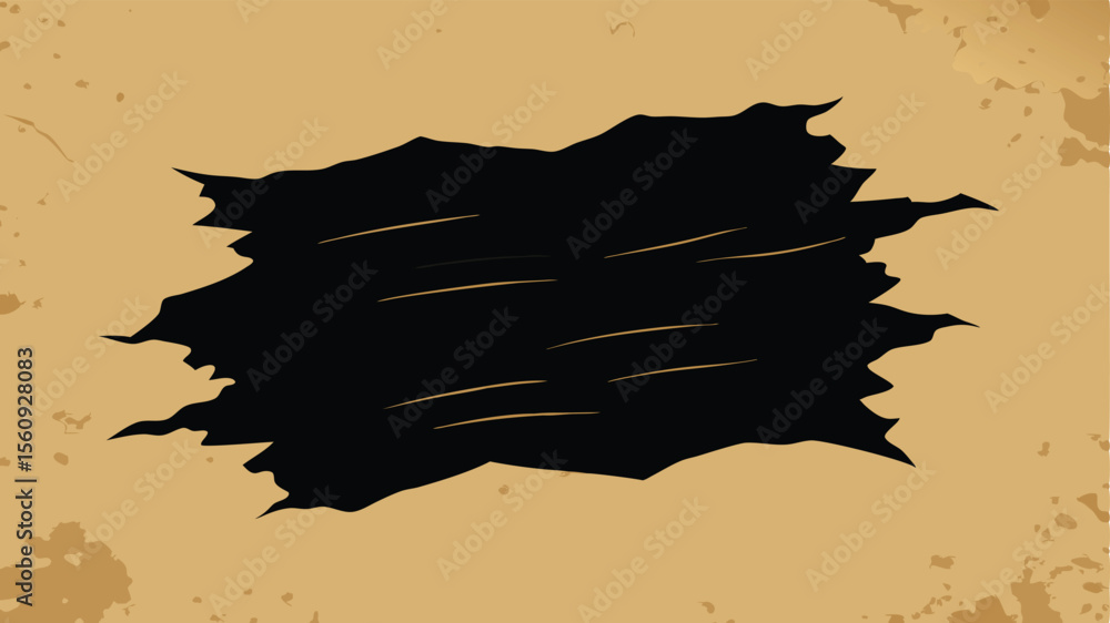 Aufkleber abstract torn paper design on a transparent background ready for various design projects