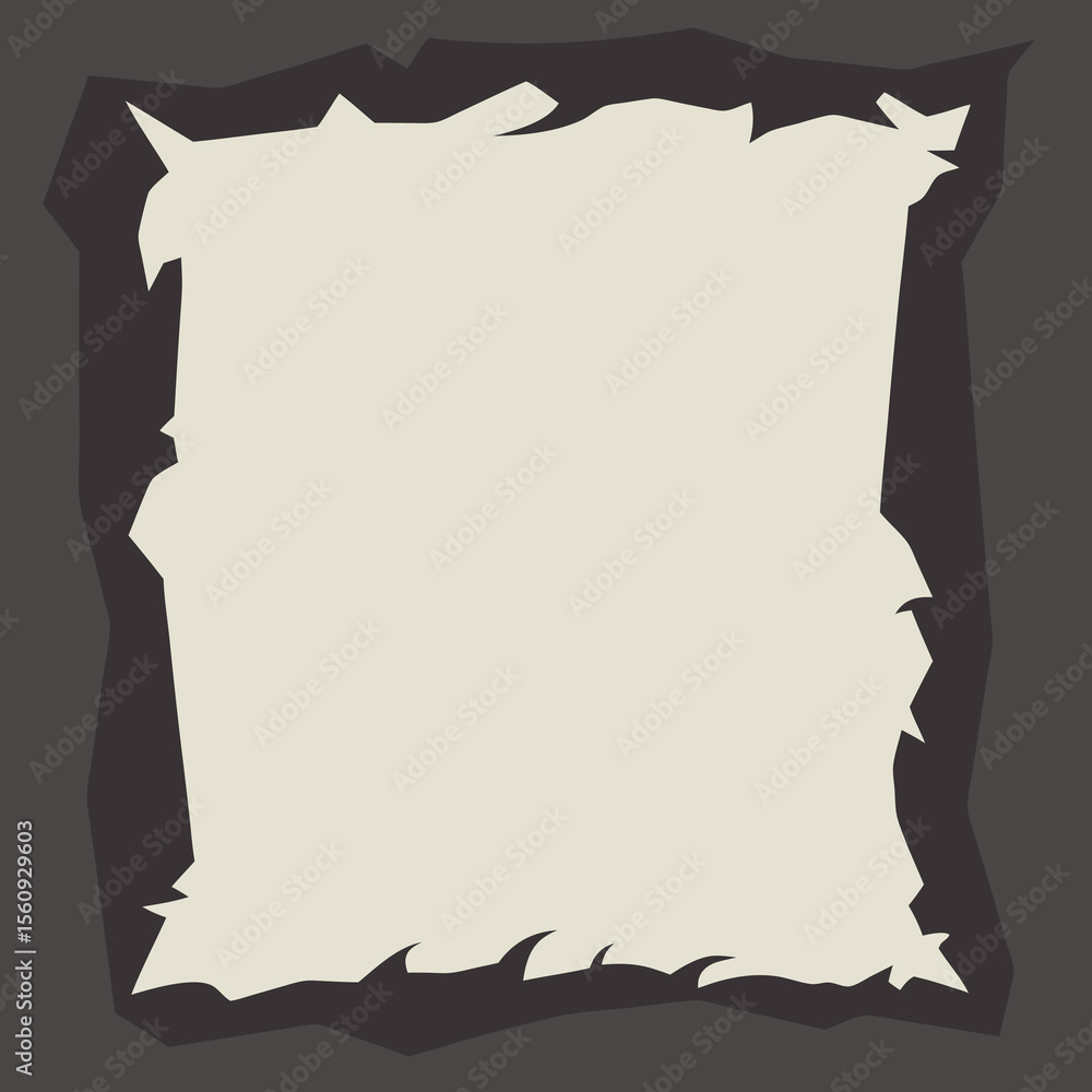 Aufkleber abstract torn paper frame with transparency for versatile graphic designs
