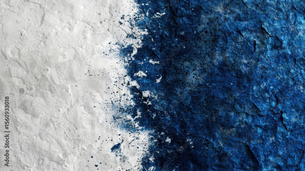 Poster smooth gradient of blue fading into empty white space creates serene and calming atmosphere