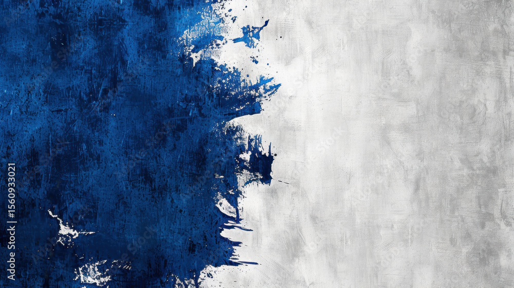 Aufkleber smooth gradient of deep blue paint blending into textured white background creates striking visual c
