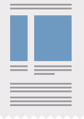 Flat Newspaper Layout 