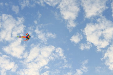 Colorful kite in motion