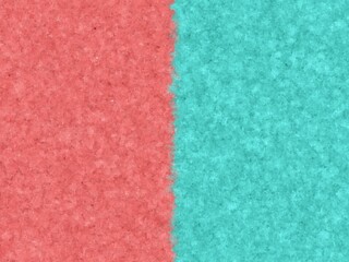 Fototapeta premium Abstract coral and turquoise textured background with a rough, divided edge, perfect for summer designs.