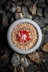 Redberry with Condensed Milk on stones