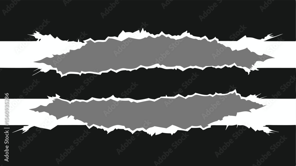 Aufkleber torn paper effect with transparency for creative design element illustration