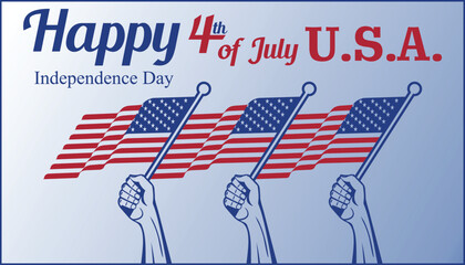 USA 4th of july background, banner, Happy independence day USA. 	