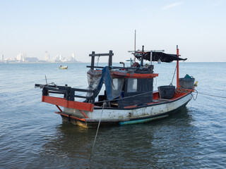 Fishing boat at Hat Krathing Lai Park, Thailand