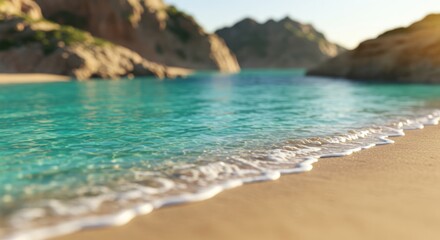 Serene Coastal Escape Crystal Clear Waters and Sandy Shores