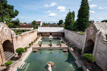 Taman Sari Water Castle, also known as Taman Sari, is the site of a former royal garden of the Sultanate of Yogyakarta.