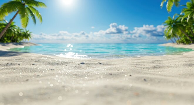 Tropical Beach Paradise Sun, Sand, and Azure Waters