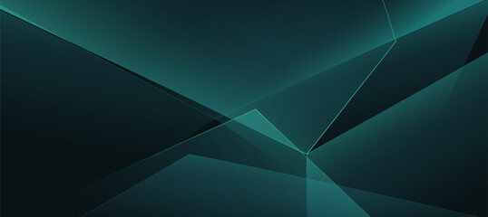 Modern Abstract green background with geometric luxury and diagonal glowing lines