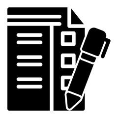 Compliance Verification Checklist from the Business Automation icon collection (Solid style)