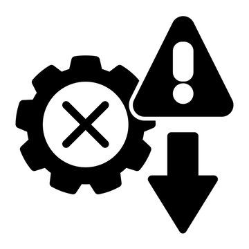 System Error Alert from the Business Automation icon collection (Solid style)